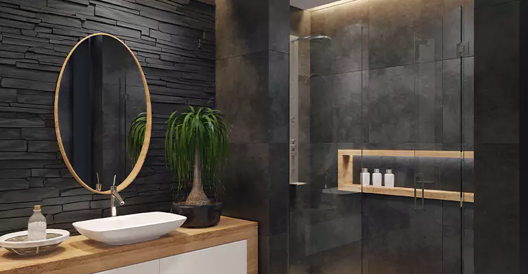 Bathroom Floor Tile Remodel in Sand Lake