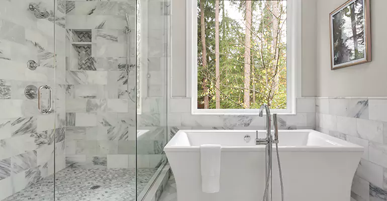 Bathtub to Tile Shower Conversion in Sand Lake