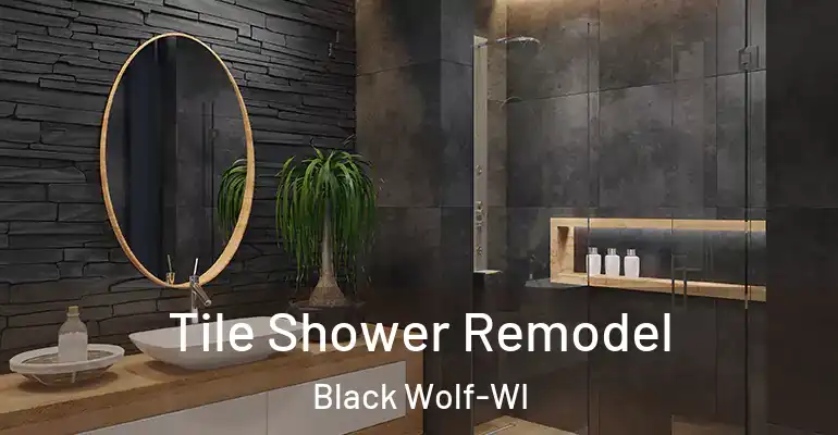 inner Bathroom imggen Tile Shower Remodel Black Wolf-WI